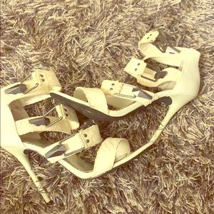 BeBe Stiletto White Heels